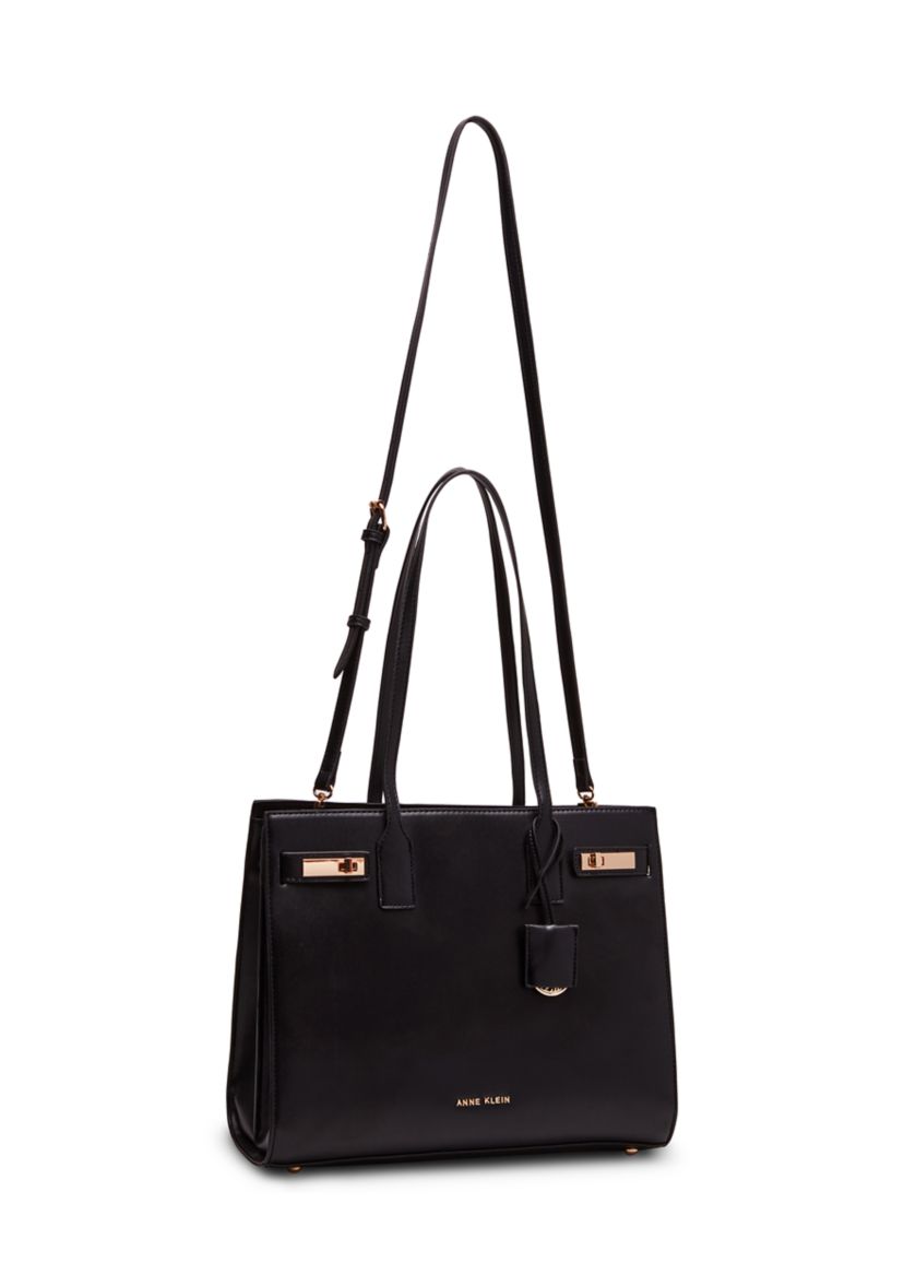 Tote with Double Turn Lock Detail