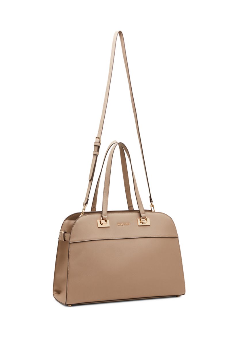 Dome Tote with Detachable Crossbody Strap