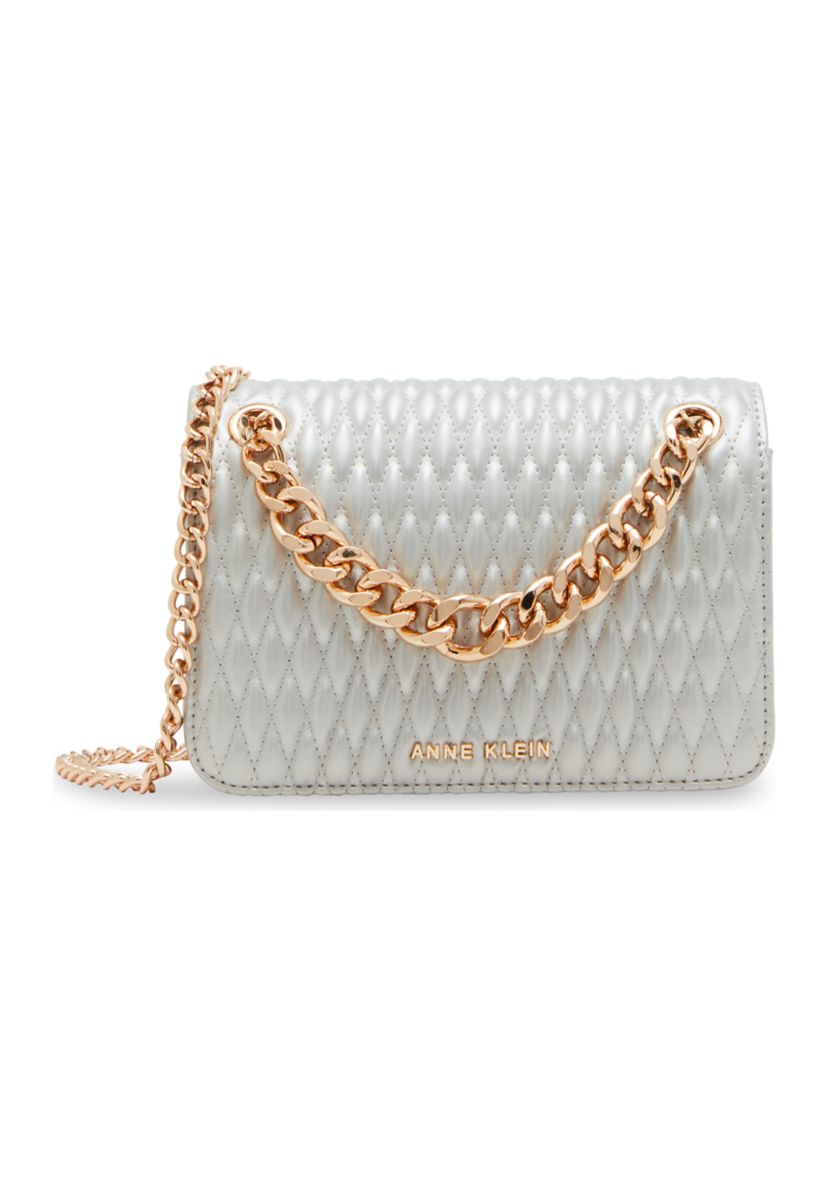 Chain Flap Quilted Shoulder Bag 