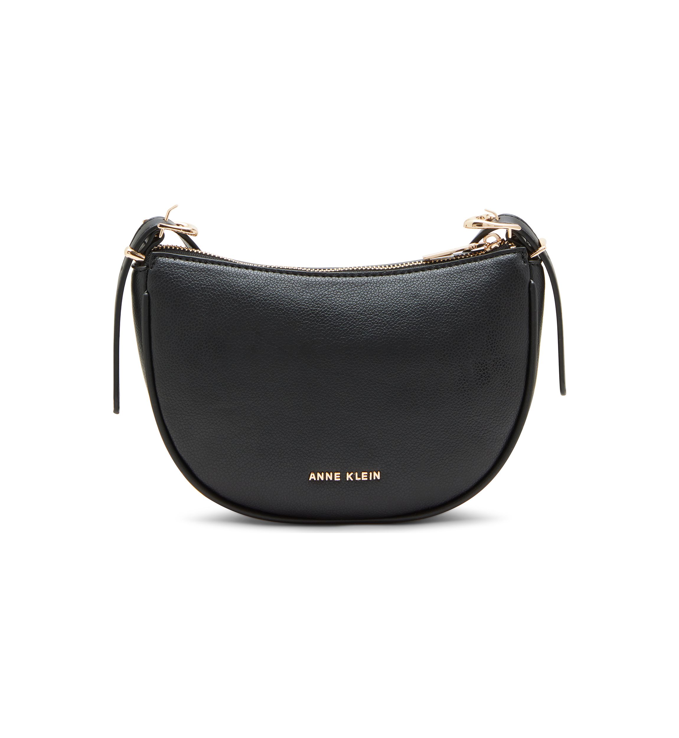 Sculpted Half Moon Crossbody Bag
