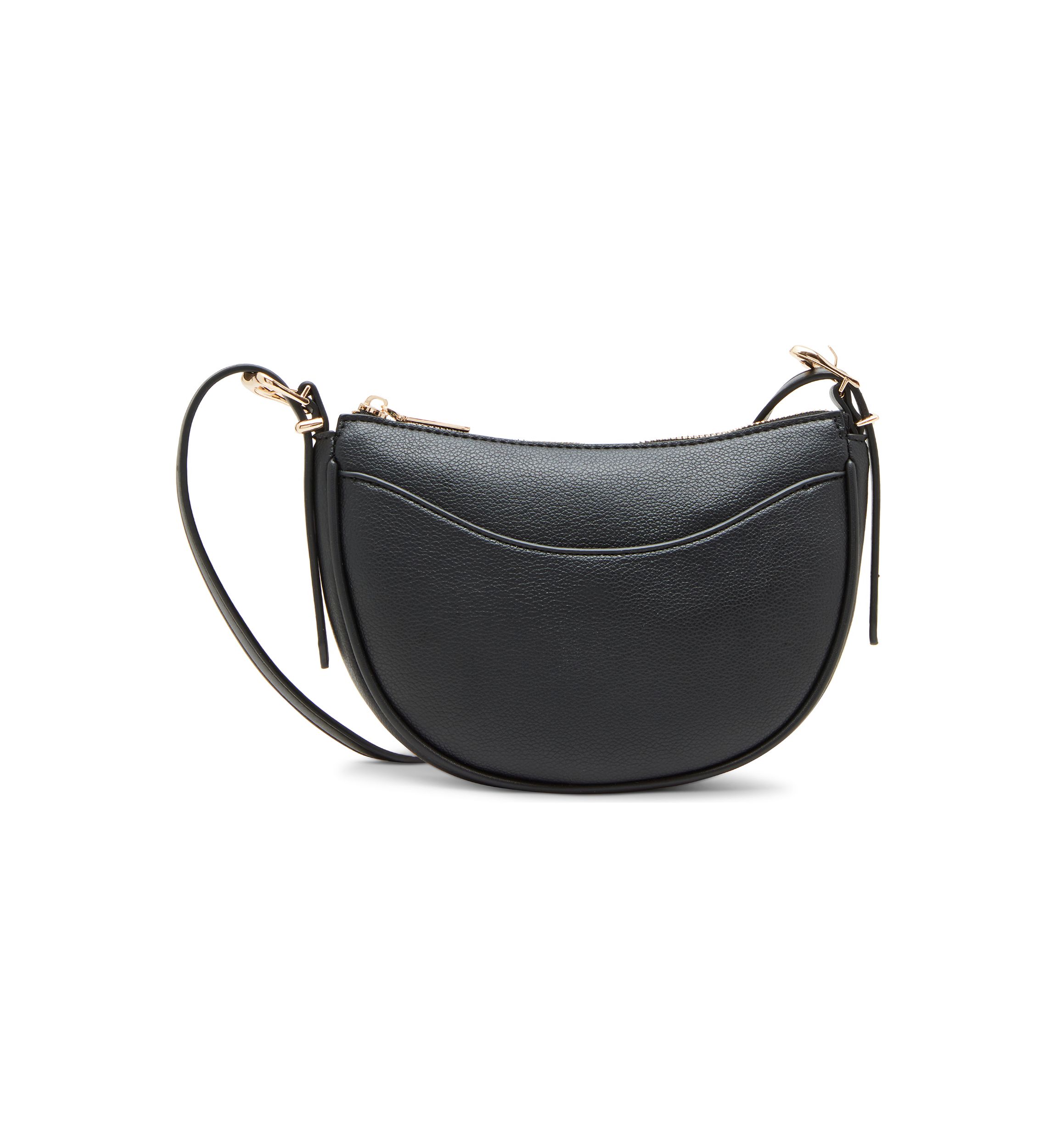 Sculpted Half Moon Crossbody Bag