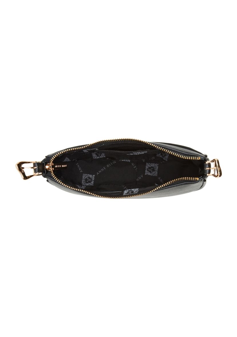 Sculpted Half Moon Crossbody Bag