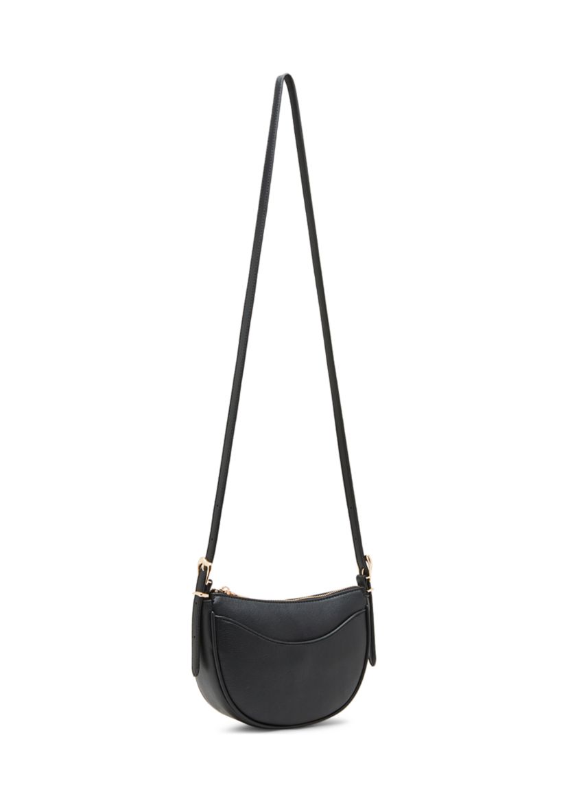 Sculpted Half Moon Crossbody Bag