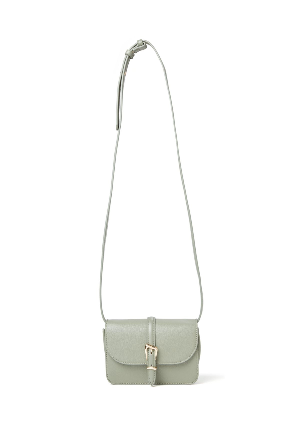 Sculpted Buckle Crossbody