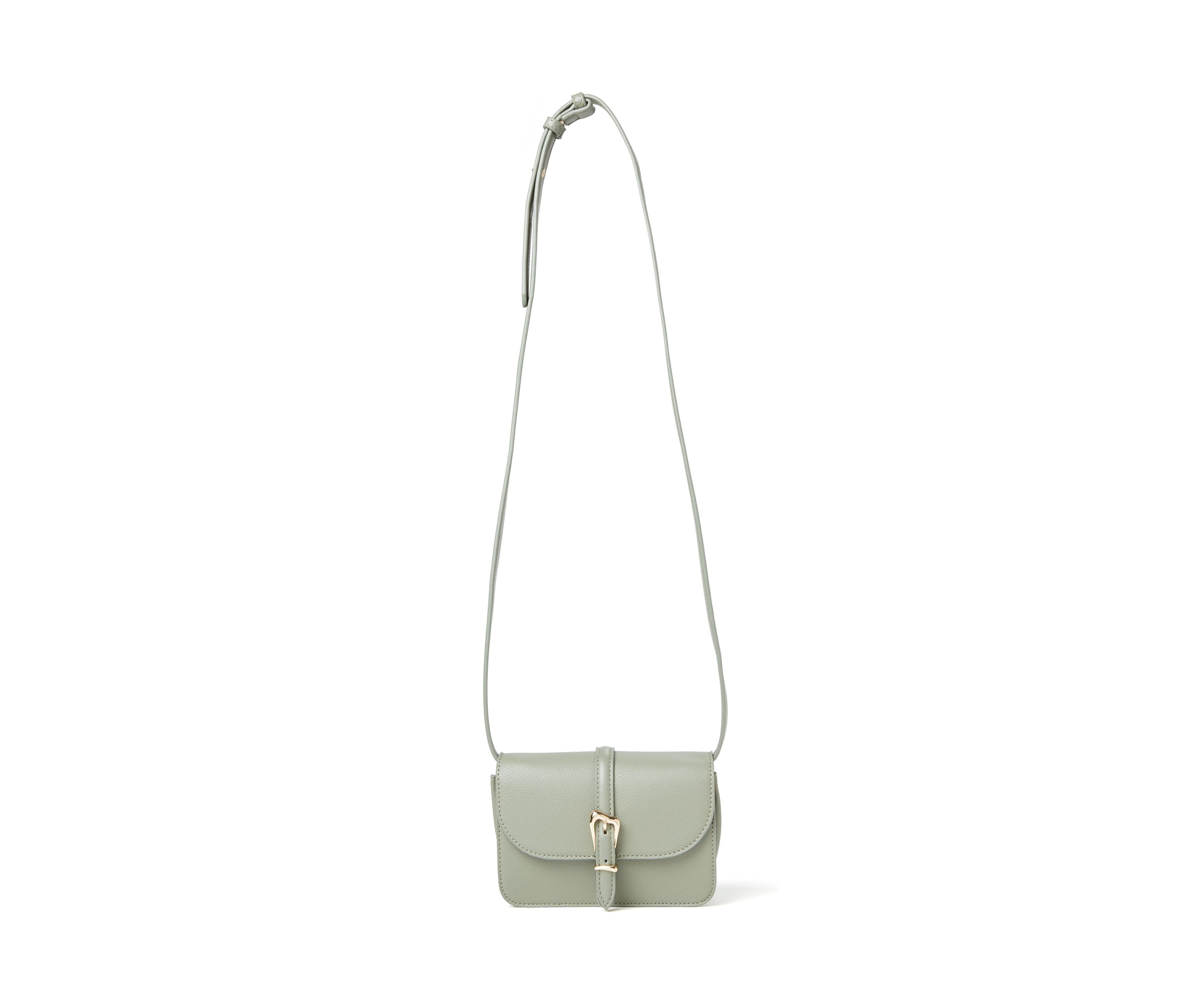 Sculpted Buckle Crossbody