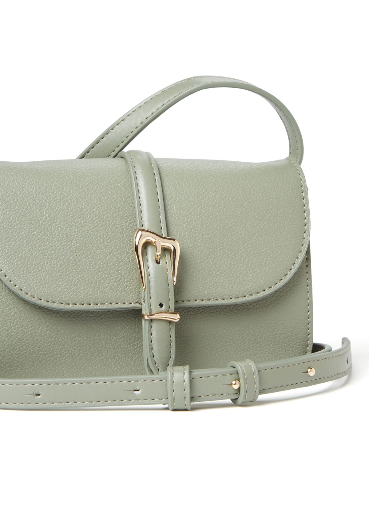 Sculpted Buckle Crossbody