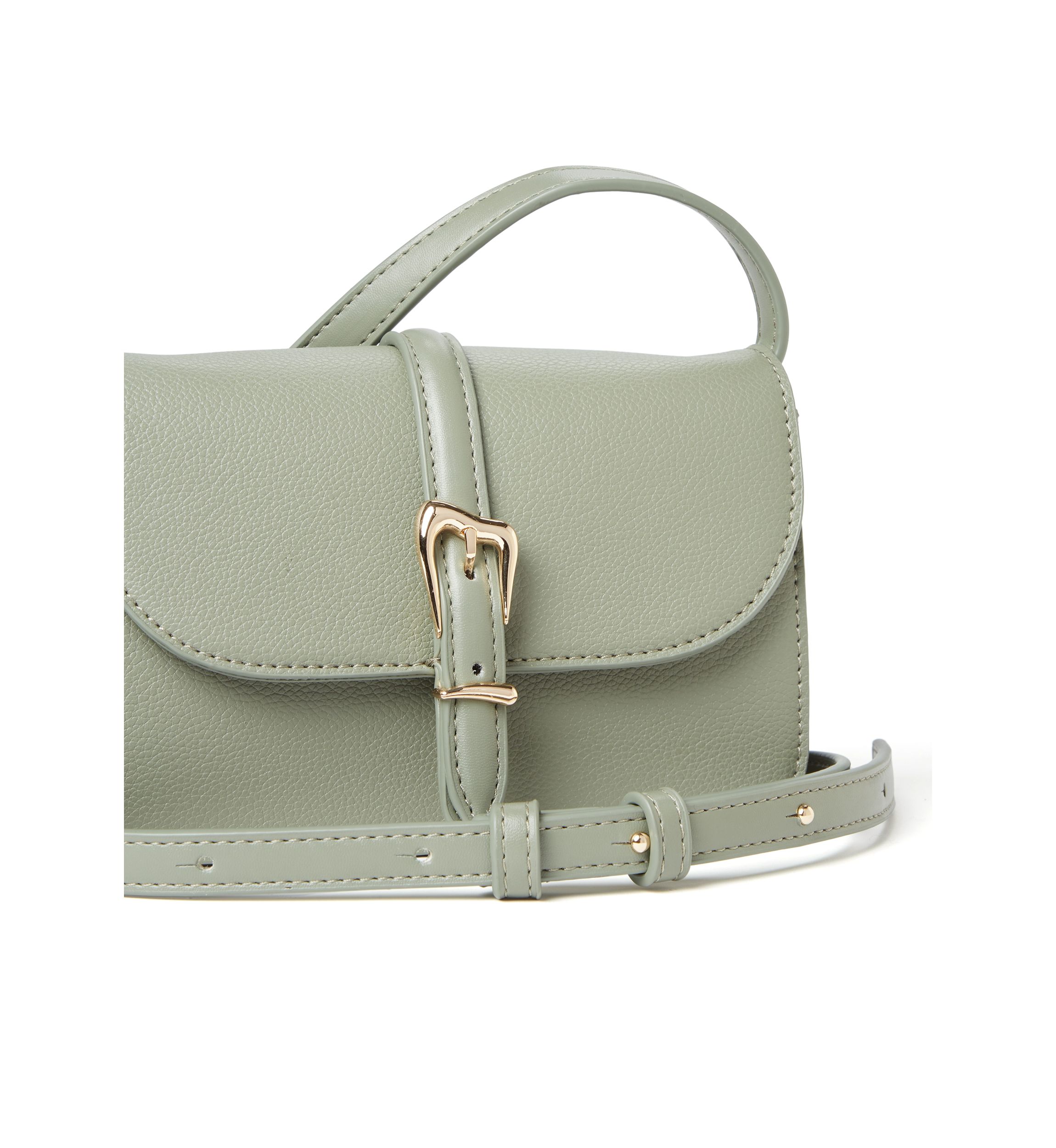 Sculpted Buckle Crossbody