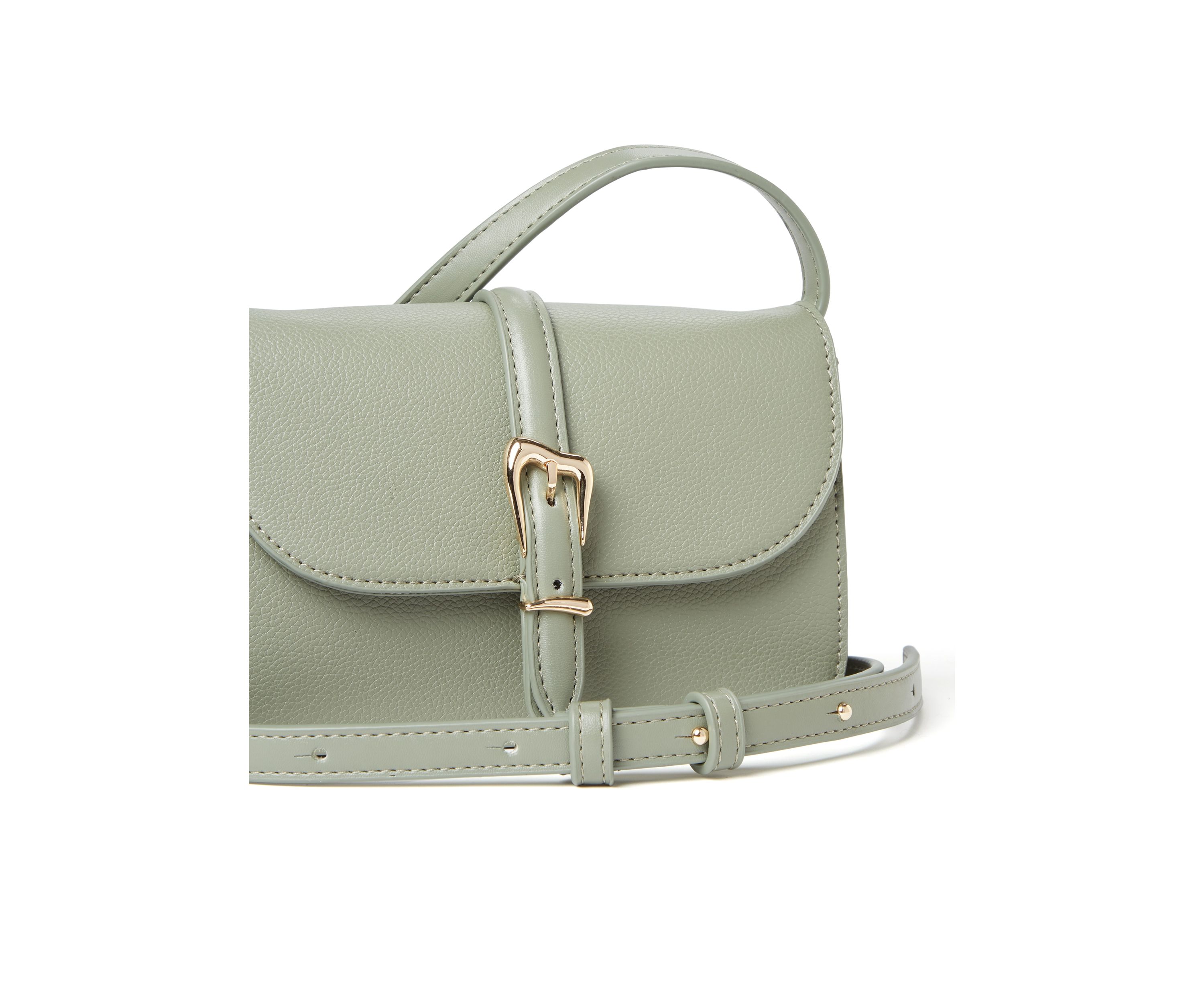 Sculpted Buckle Crossbody