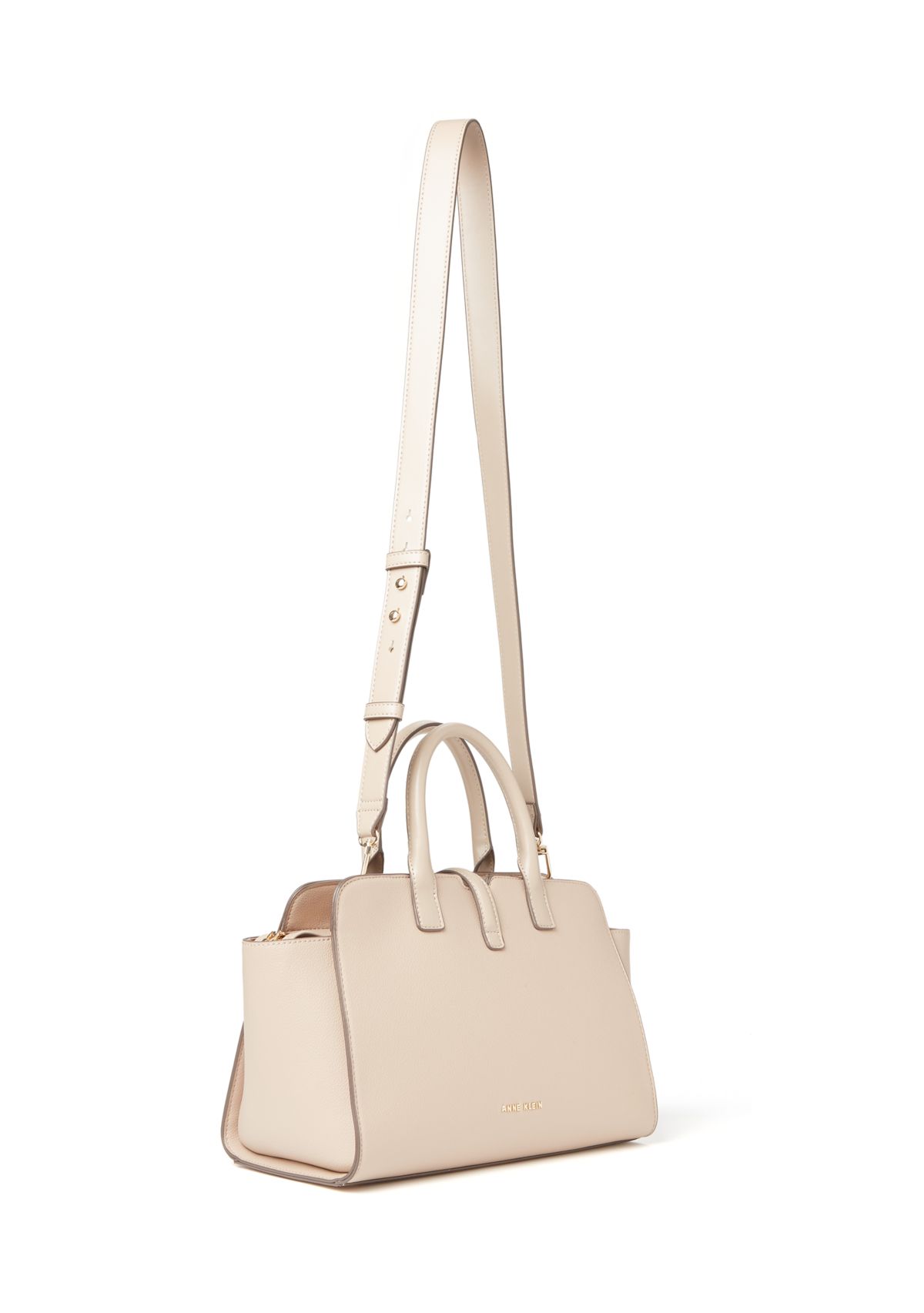 Sculpted Buckle Satchel