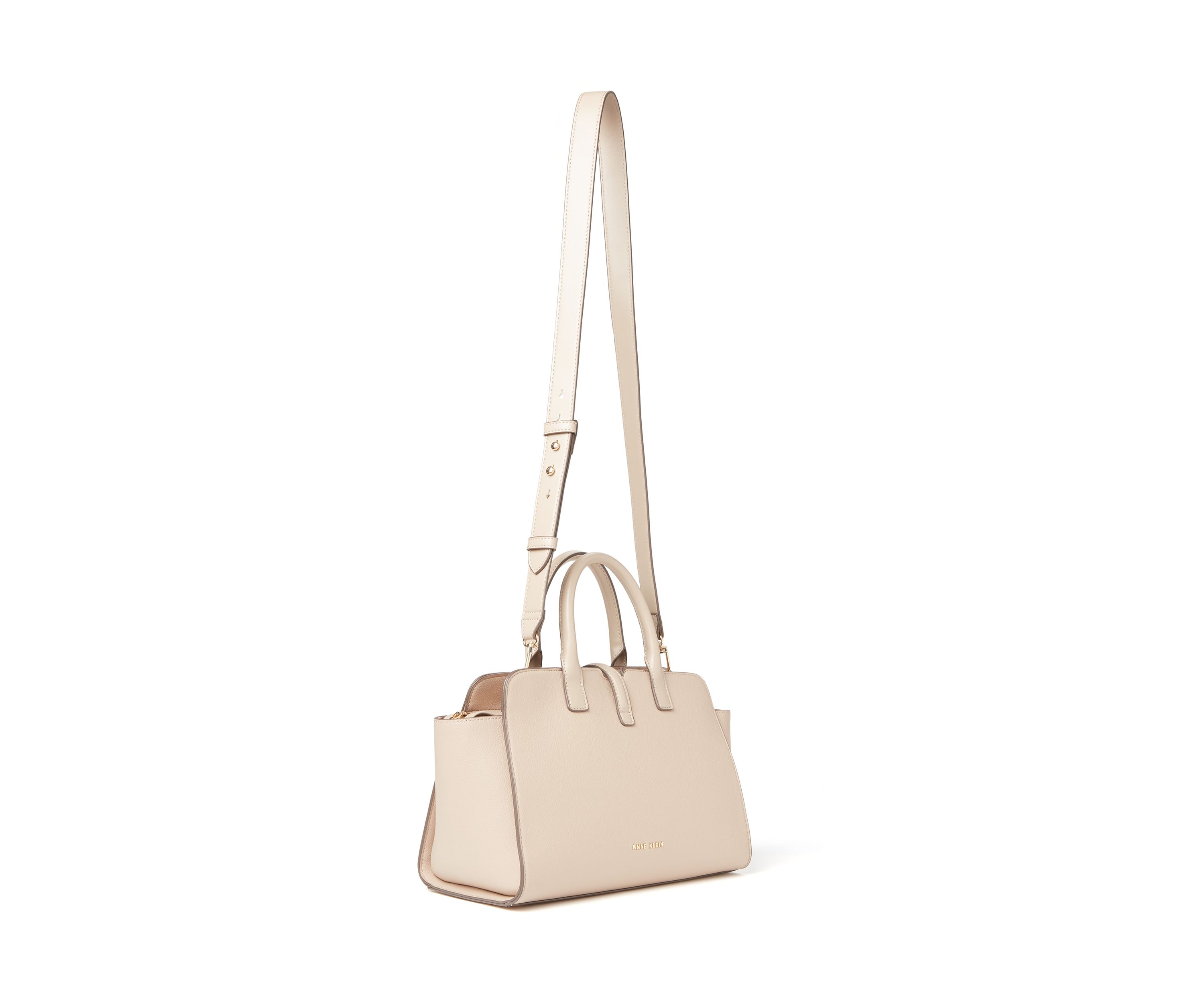 Sculpted Buckle Satchel