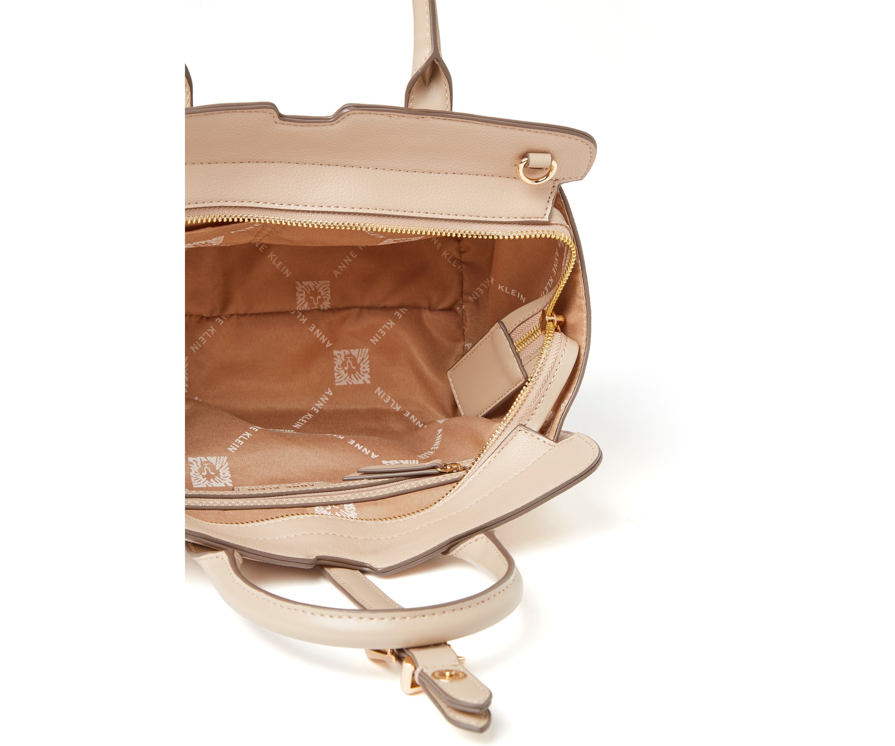 Sculpted Buckle Satchel