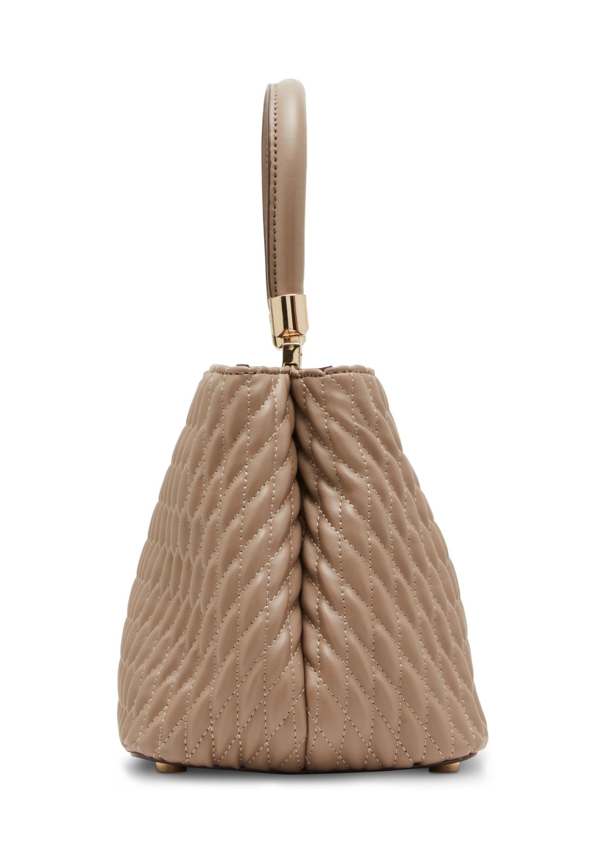 Quilted Bucket Bag with Detachable Strap 
