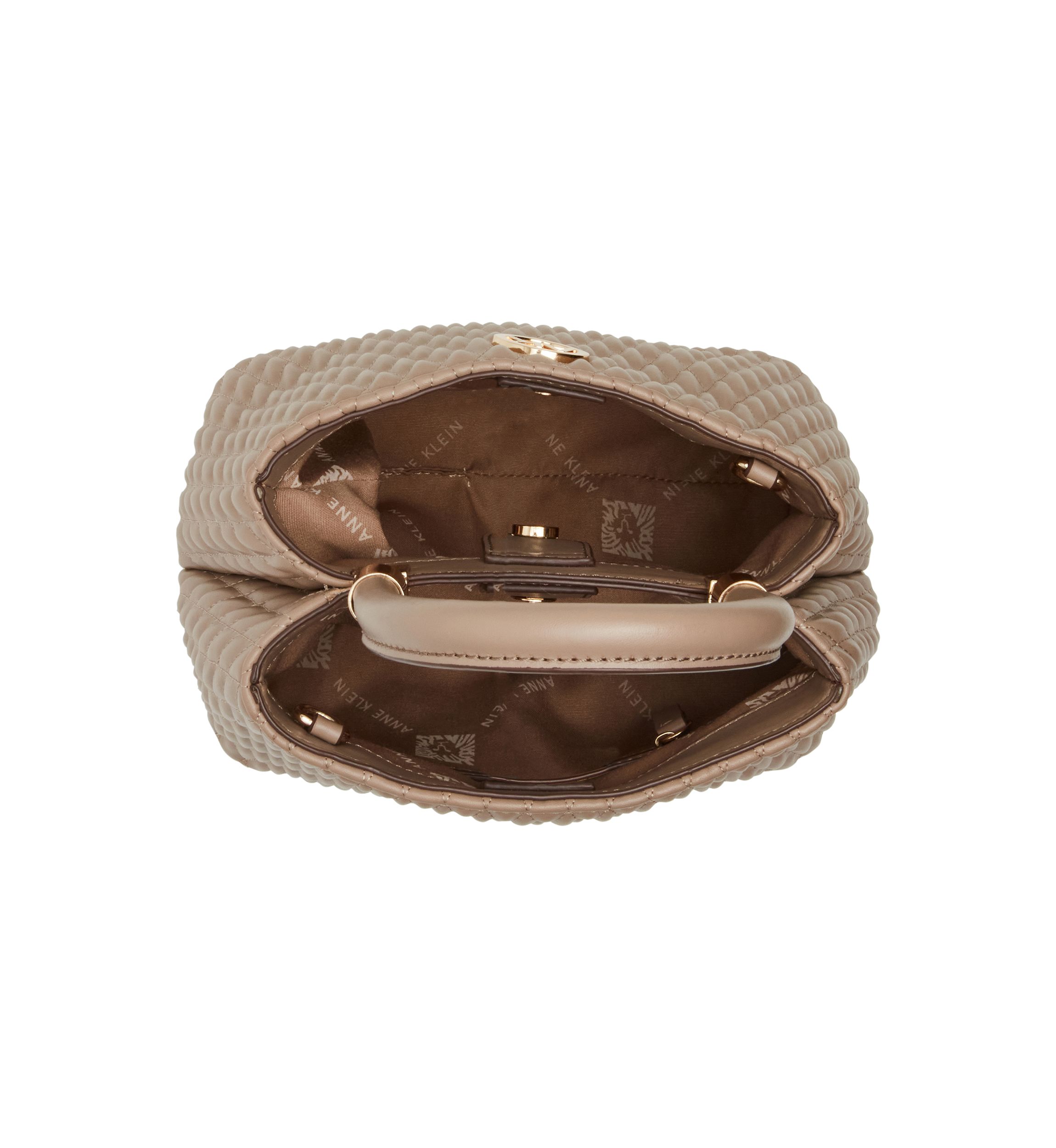 Quilted Bucket Bag with Detachable Strap 