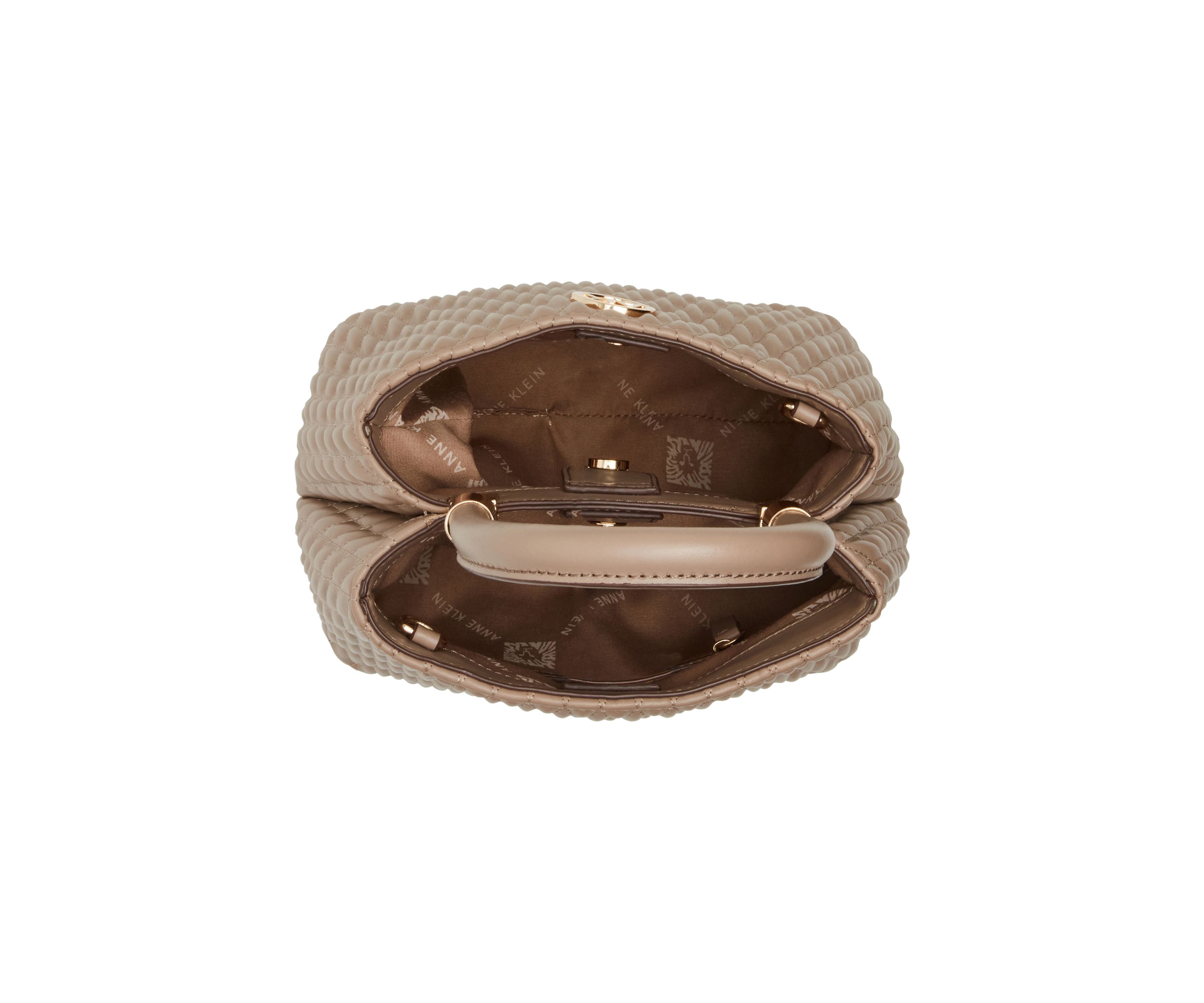 Quilted Bucket Bag with Detachable Strap 
