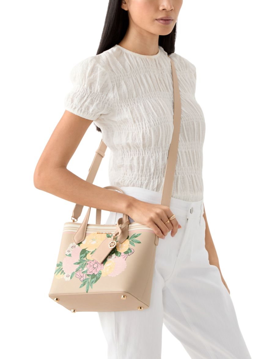 Bonded Mini Tote Bag with Double Satchel Straps
