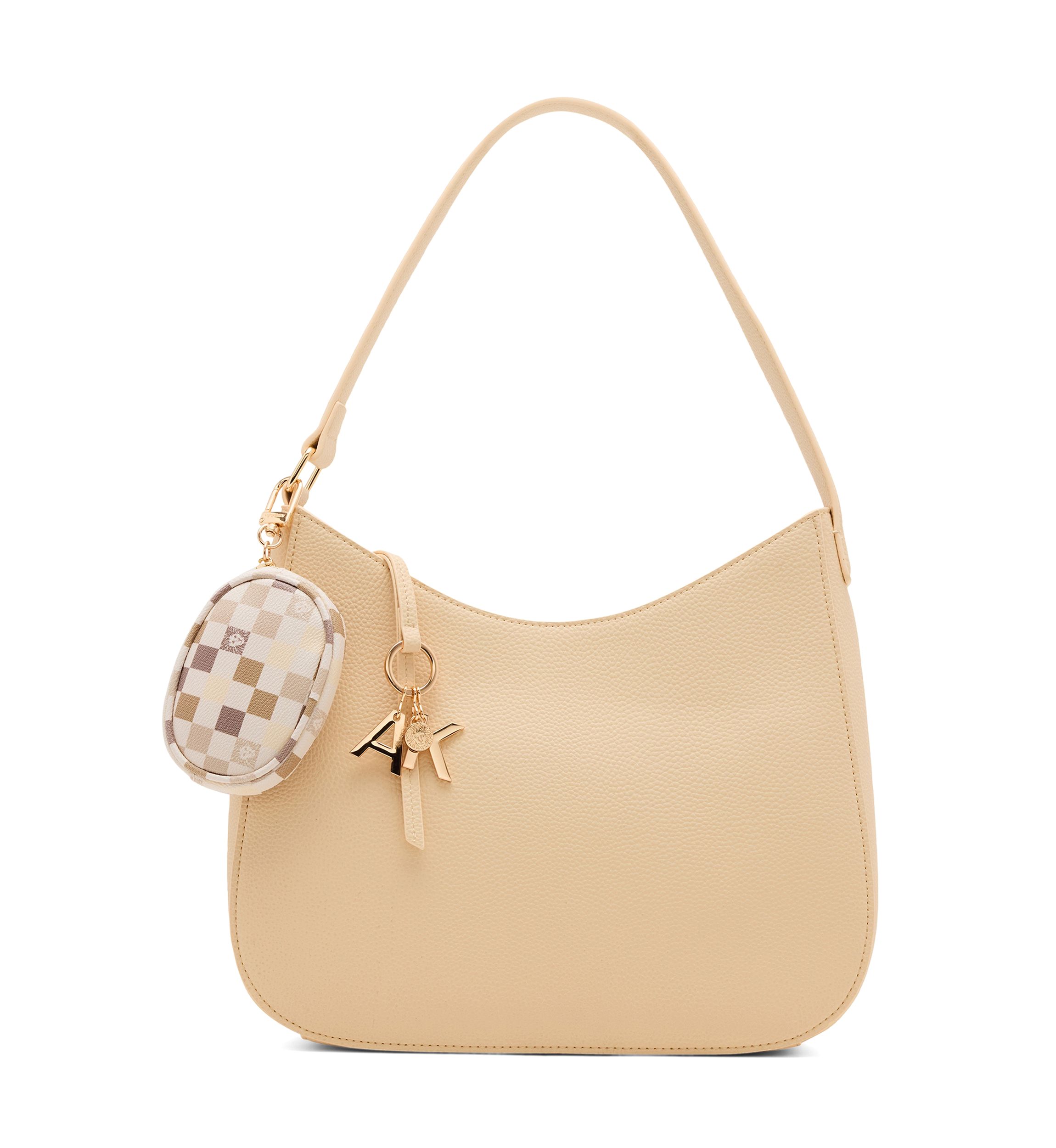 Medium Hobo Bag with Tile Lion Patch 