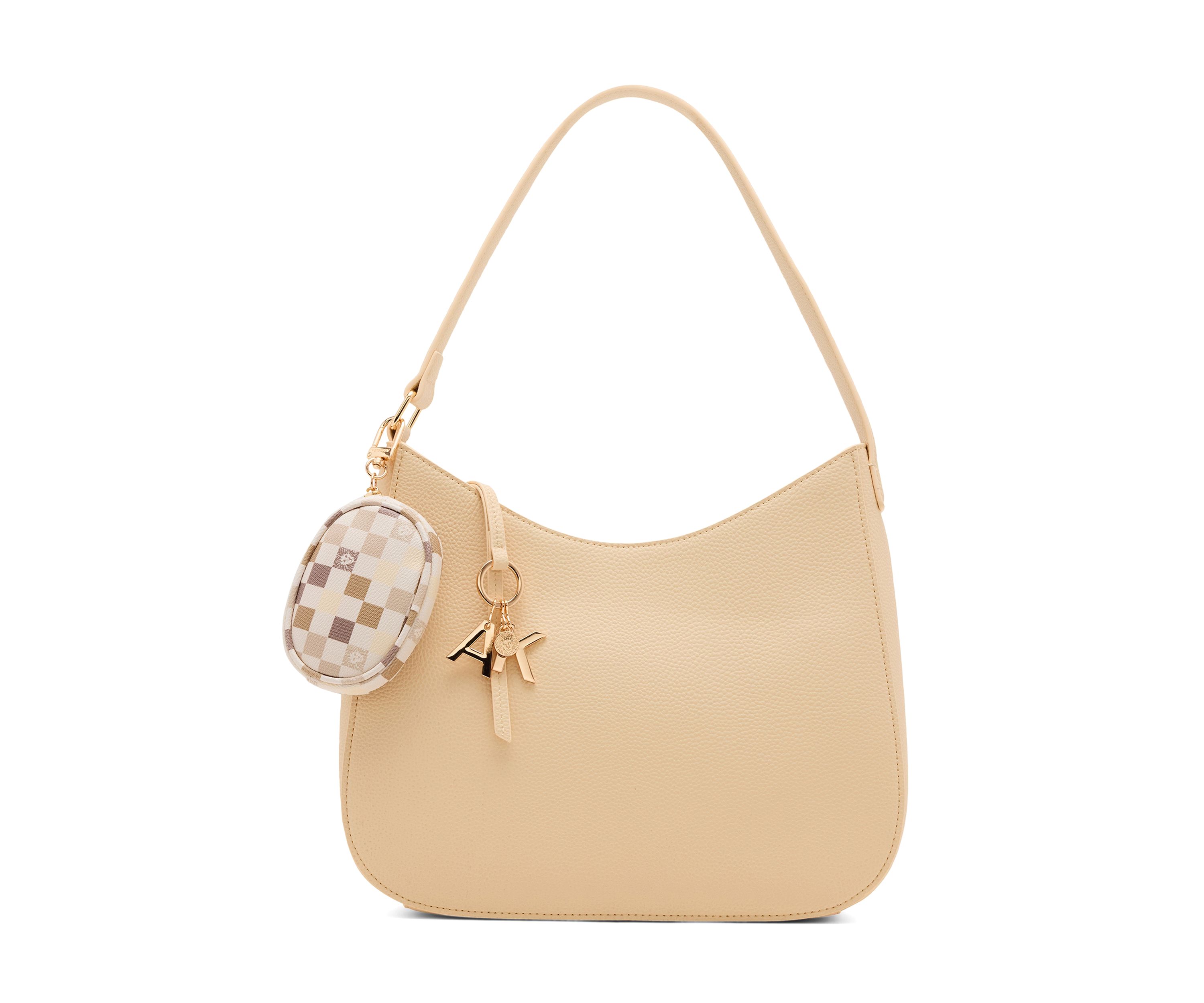 Medium Hobo Bag with Tile Lion Patch 