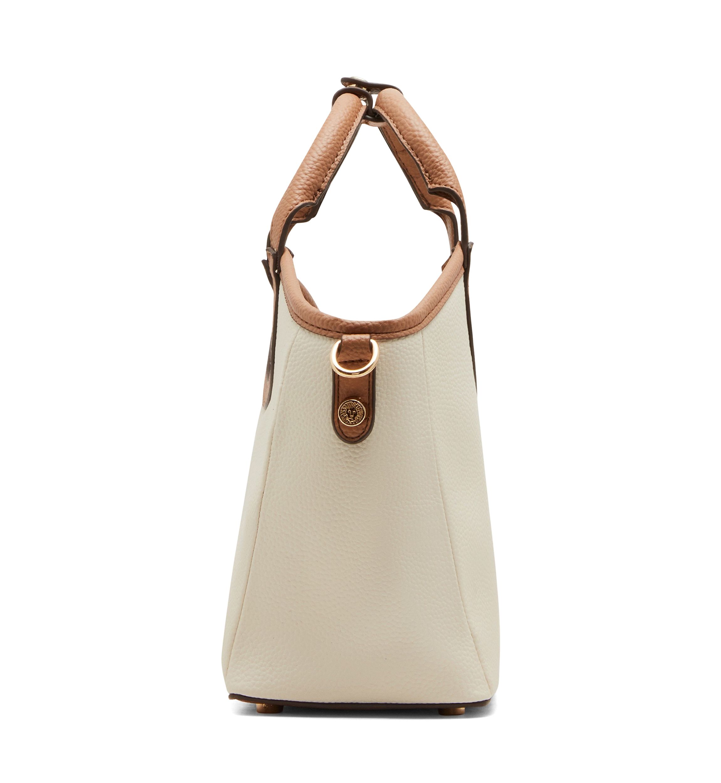 Small Tote with Detachable Strap and Tile Lion Pouch