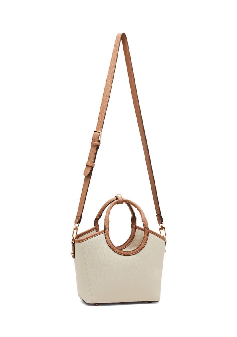 Small Tote with Detachable Strap and Tile Lion Pouch