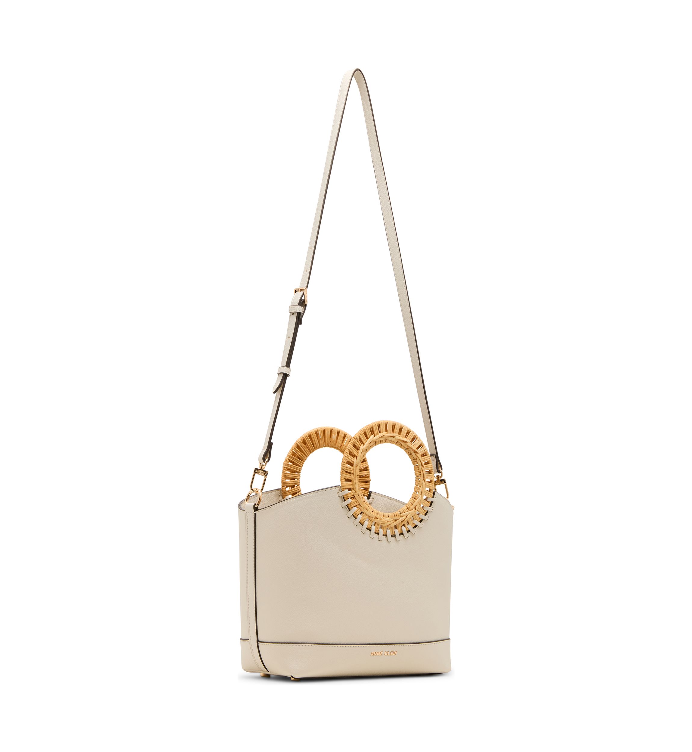 Circle Handle Tote with Detachable Strap 