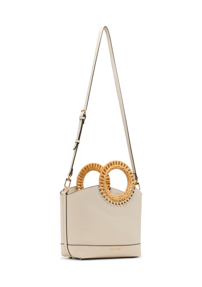 Circle Handle Tote with Detachable Strap 