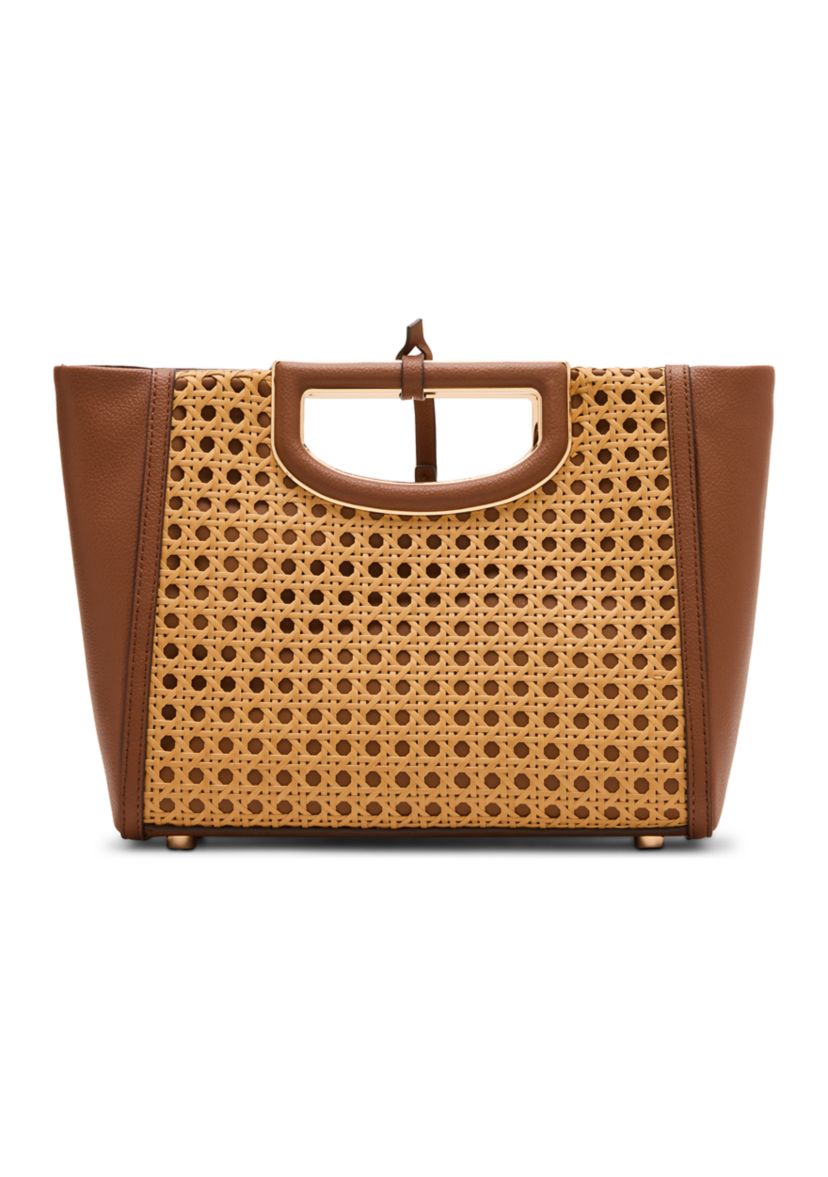 Caning Cut Out Satchel