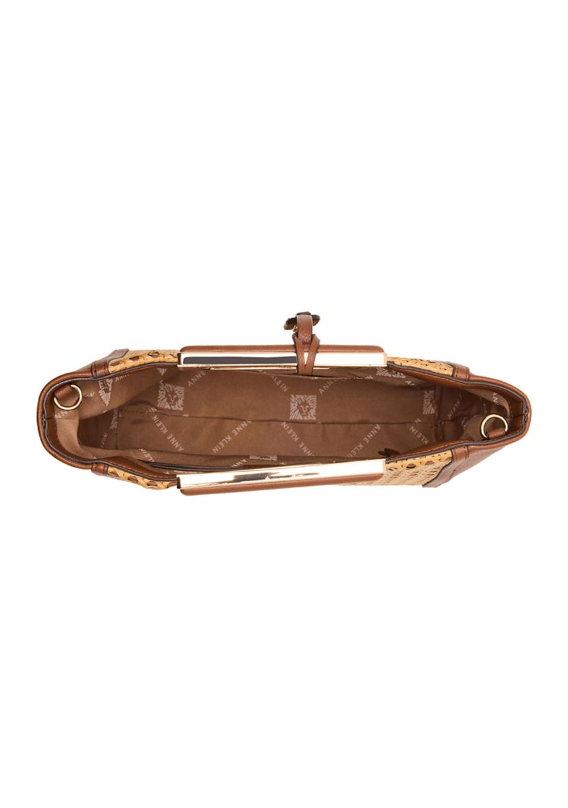 Caning Cut Out Satchel