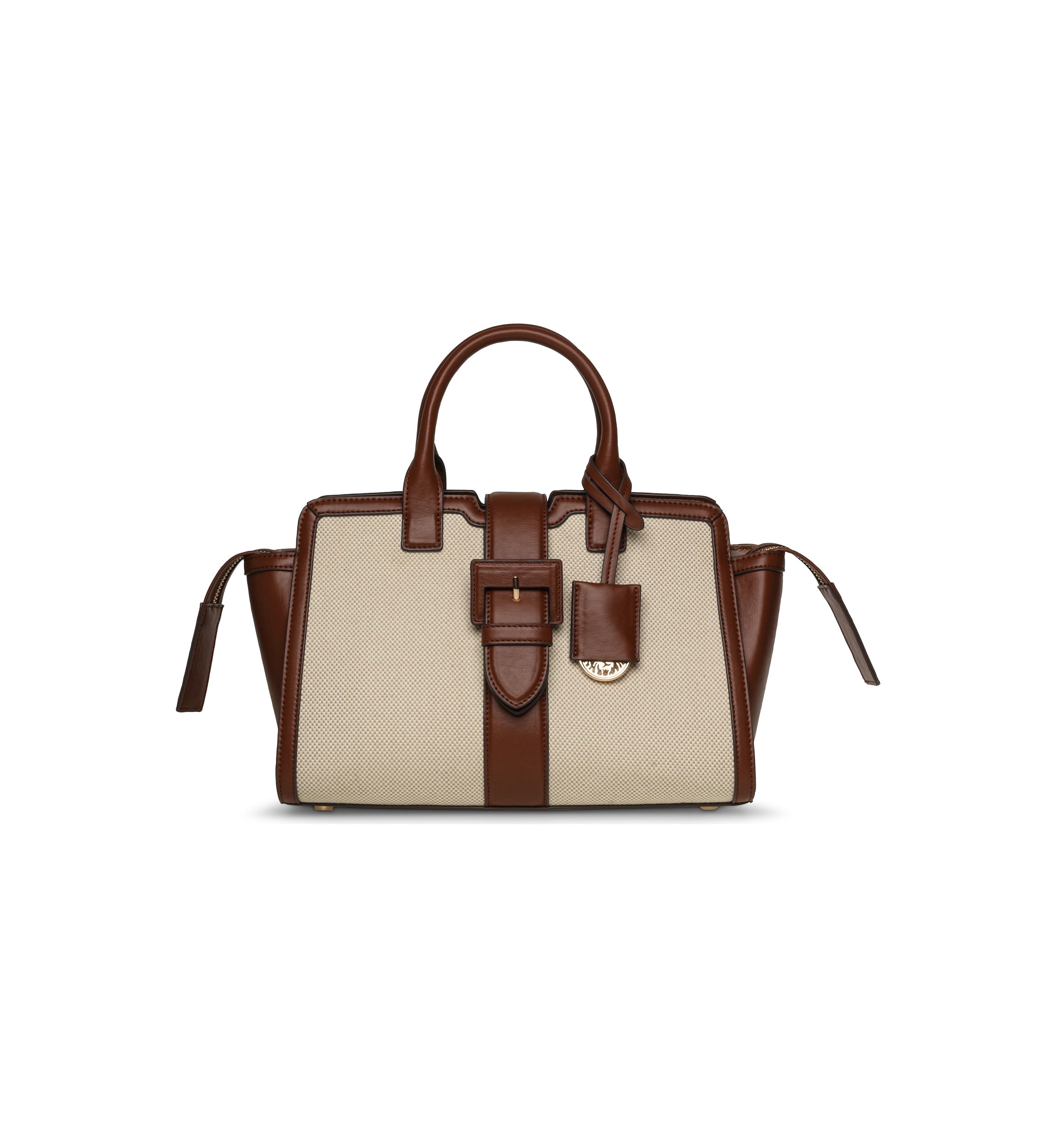 Canvas Satchel with Crossbody Strap
