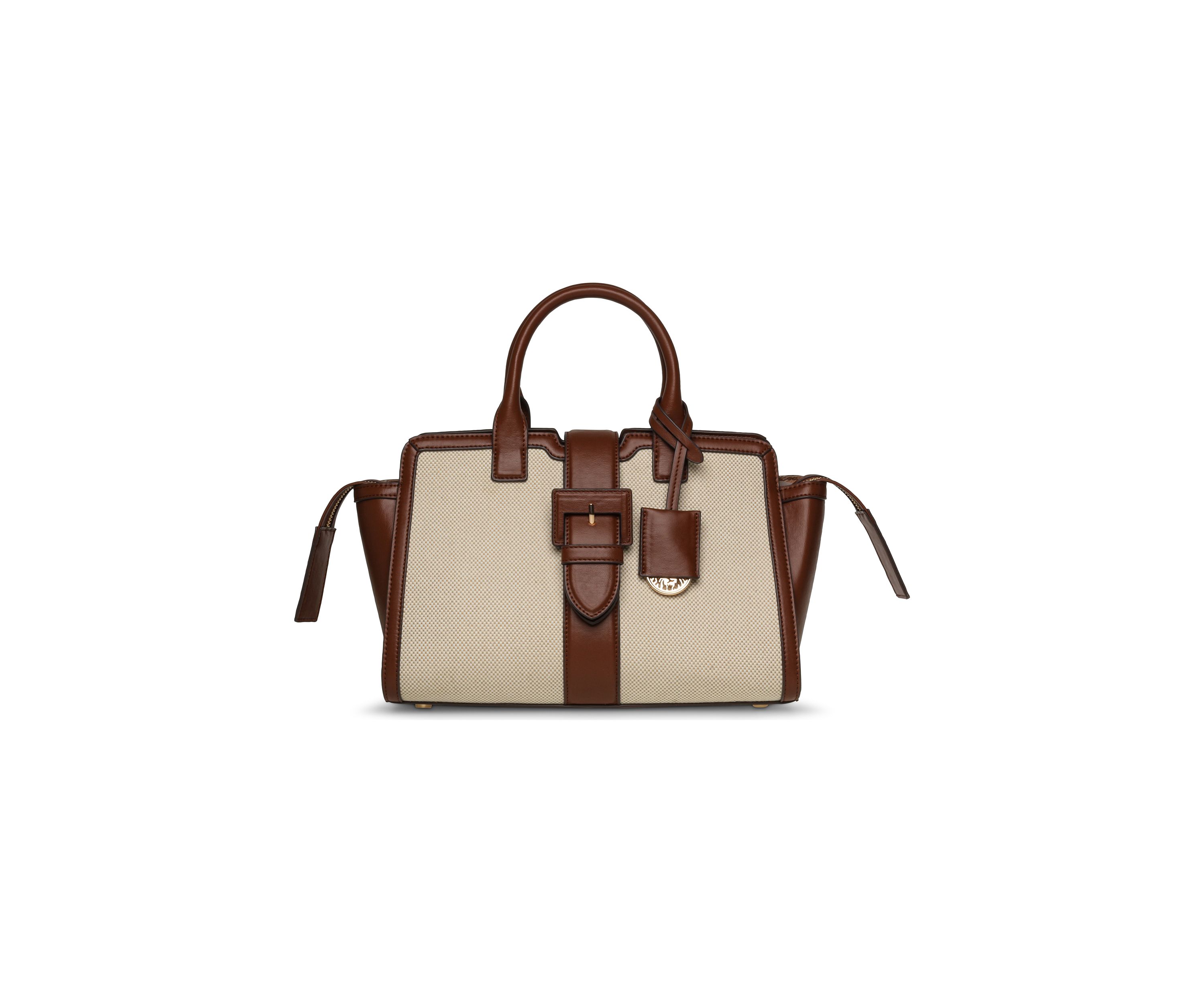 Canvas Satchel with Crossbody Strap