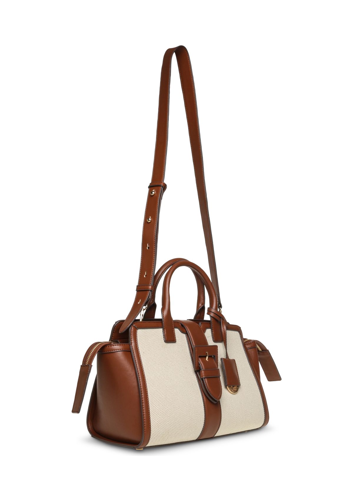 Canvas Satchel with Crossbody Strap