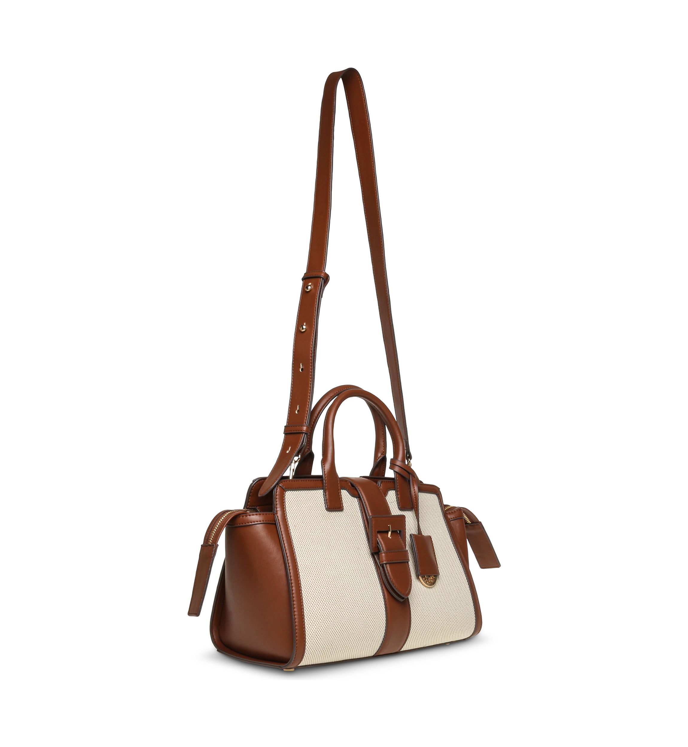 Canvas Satchel with Crossbody Strap