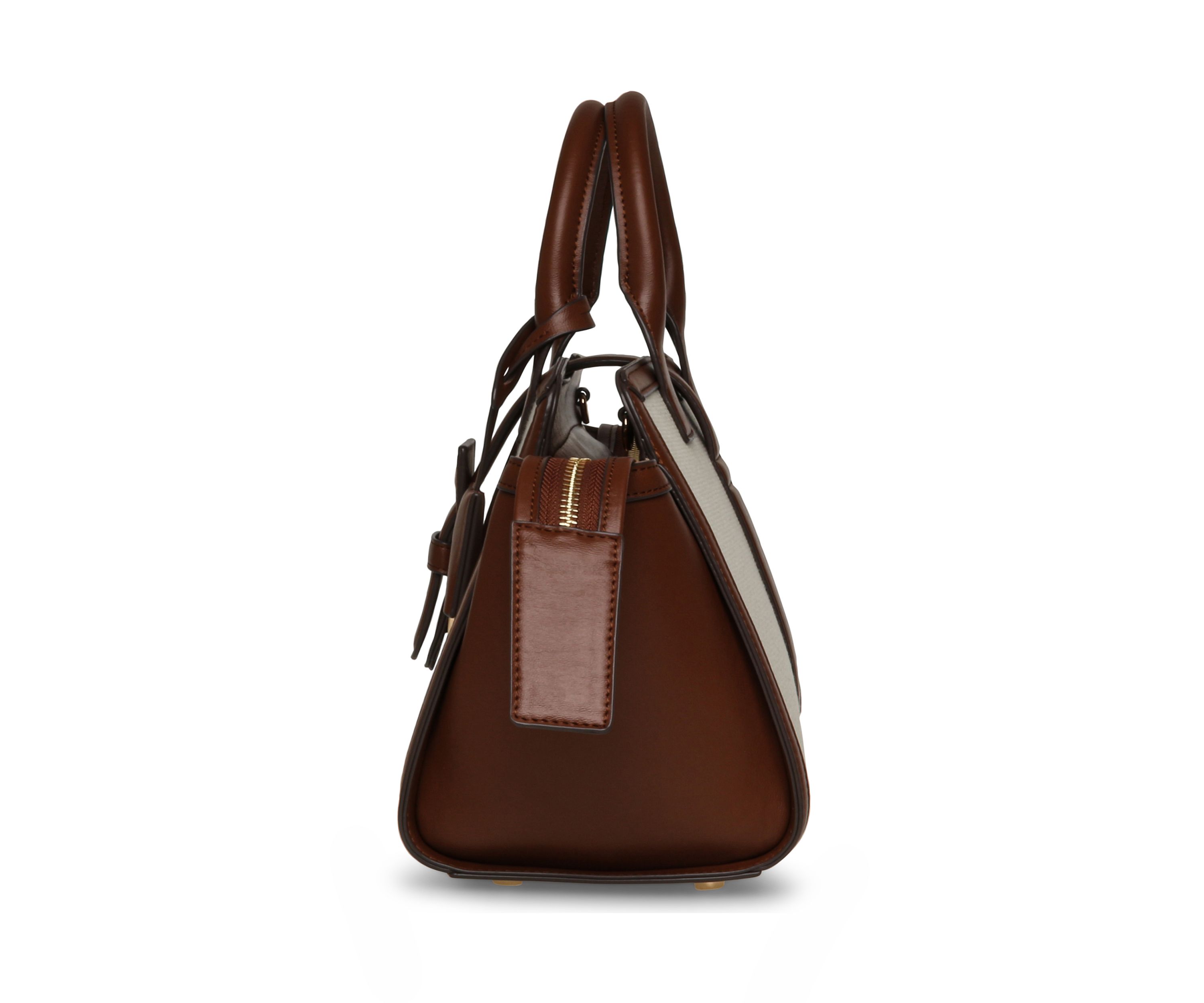 Canvas Satchel with Crossbody Strap