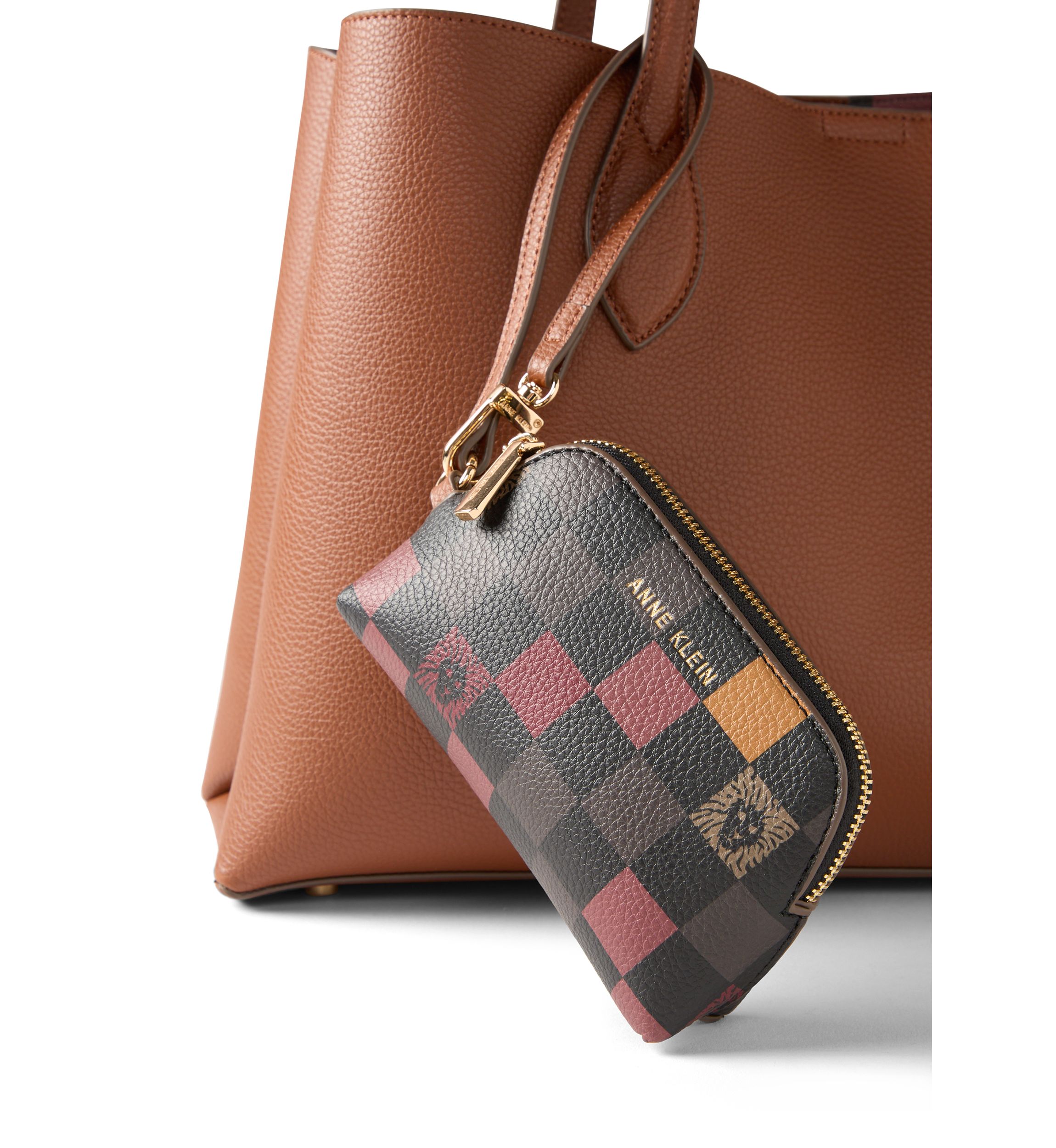 Double Compartment Tote Bag with Pouch