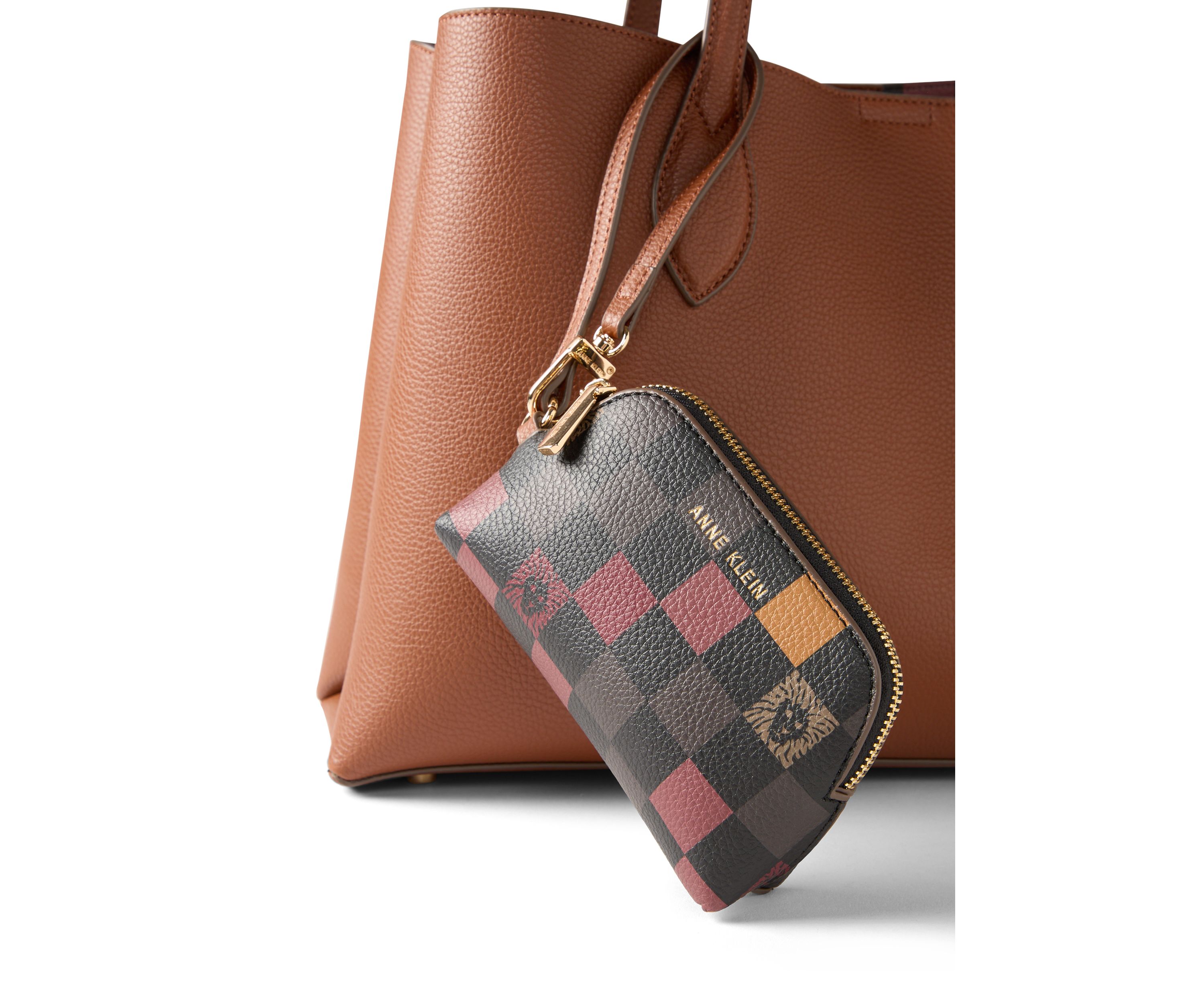 Double Compartment Tote Bag with Pouch