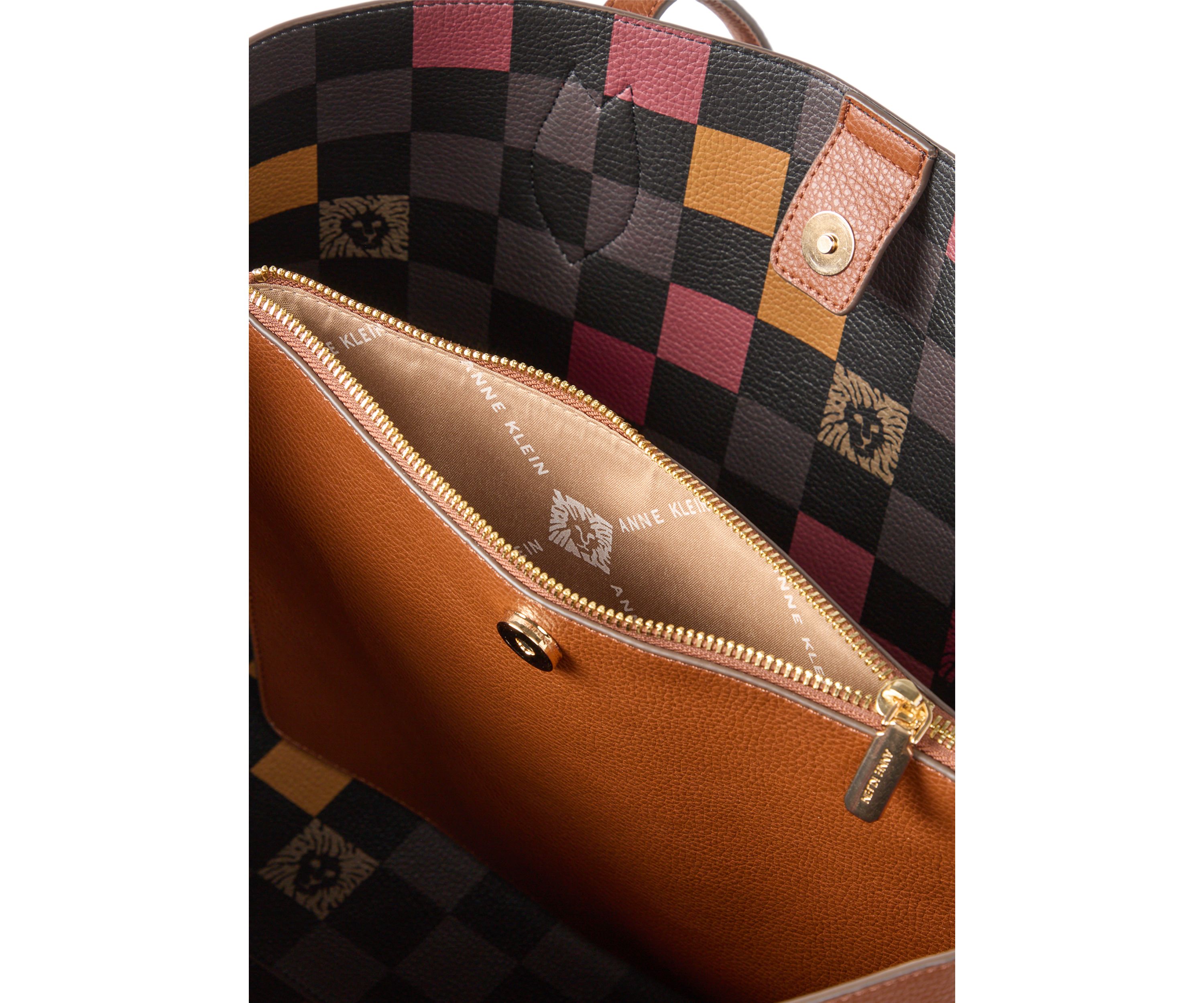 Double Compartment Tote Bag with Pouch