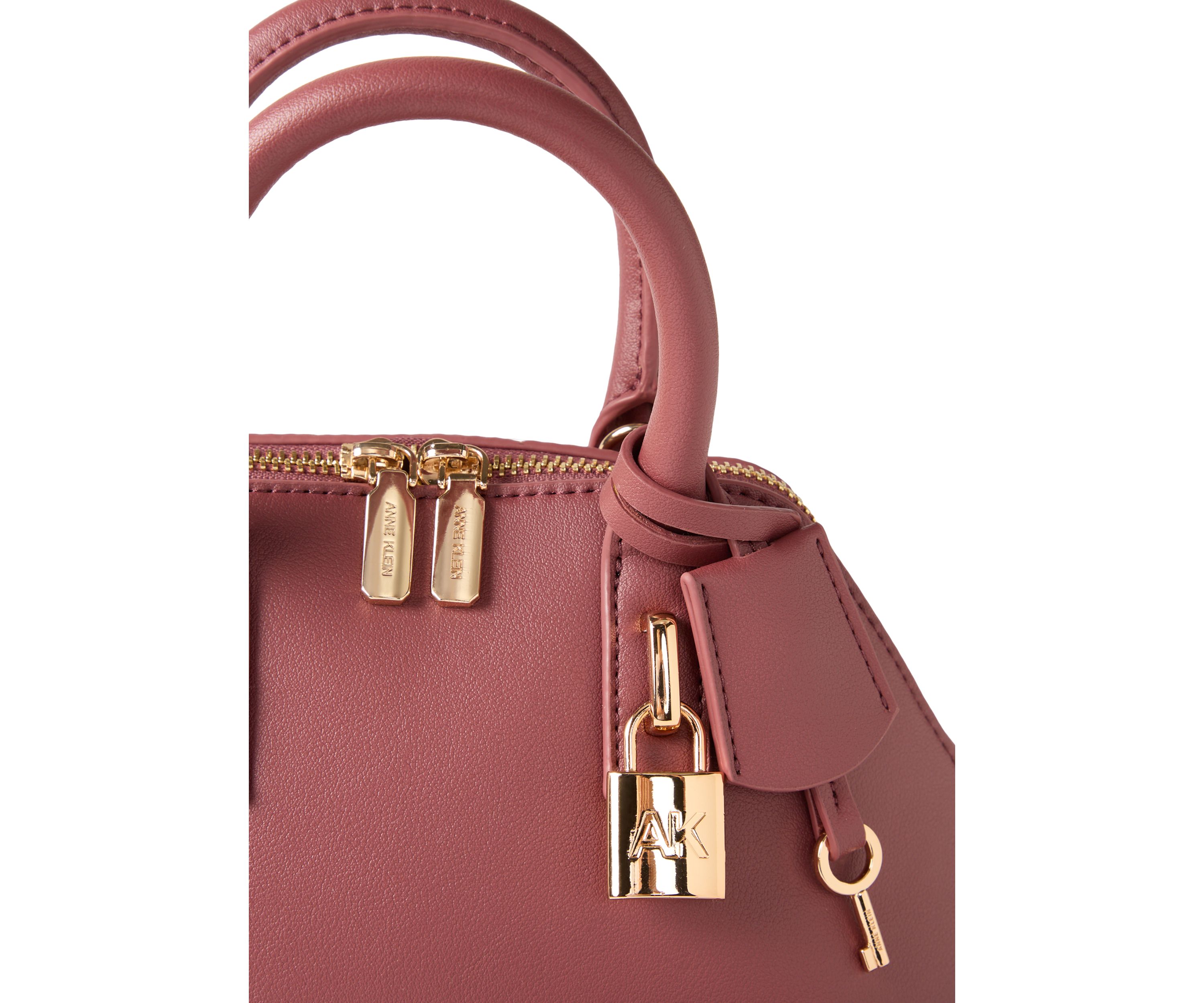 Small Angled Bowler Bag with Convertible Strap