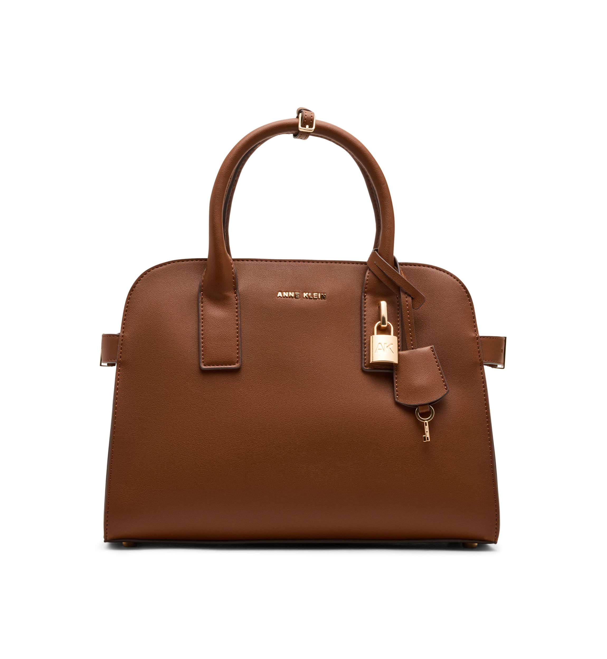 Small Curved Satchel with Detachable Strap