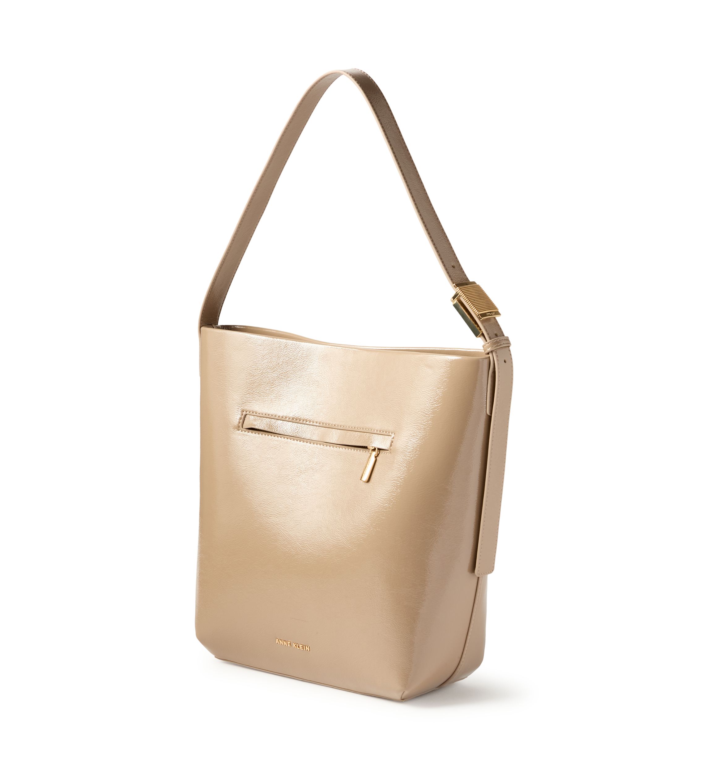 Medium Crinkle Patent Hobo Bag