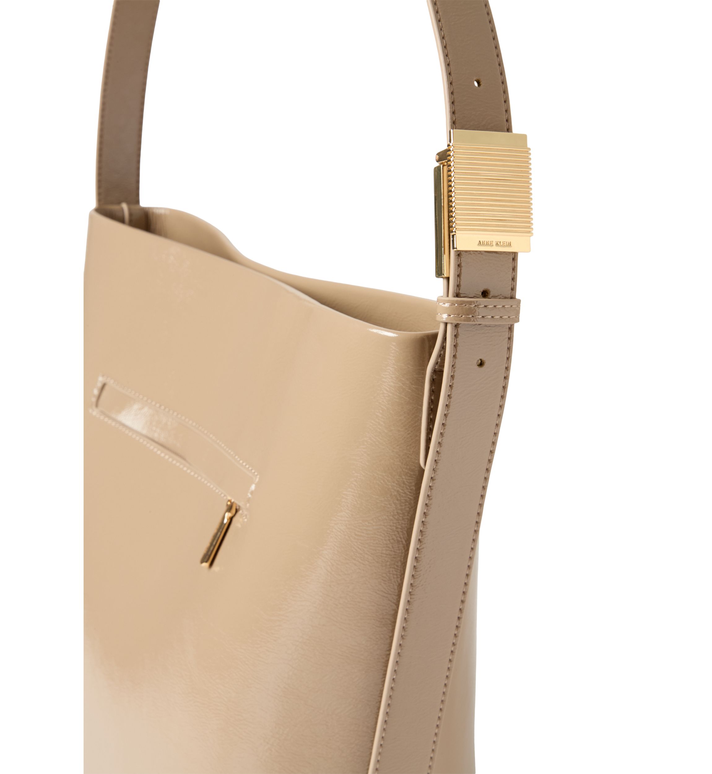 Medium Crinkle Patent Hobo Bag