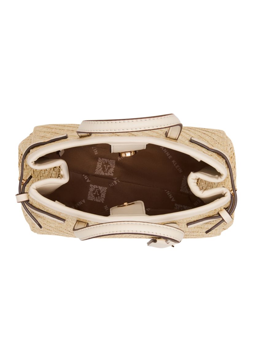 Anne Klein Straw Satchel Bag | Belk
