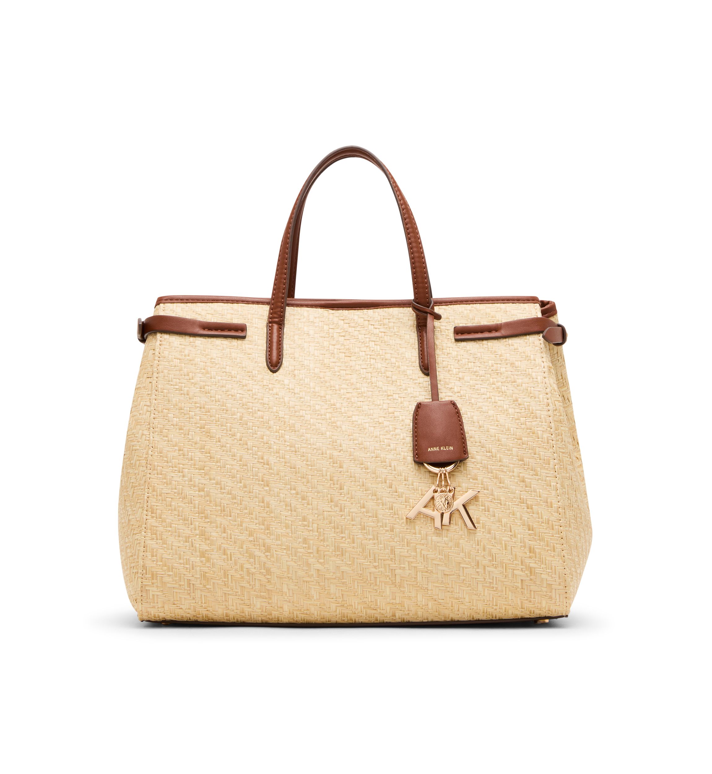 Anne！ Anne Klein Medium Straw Satchel Bag | Belk