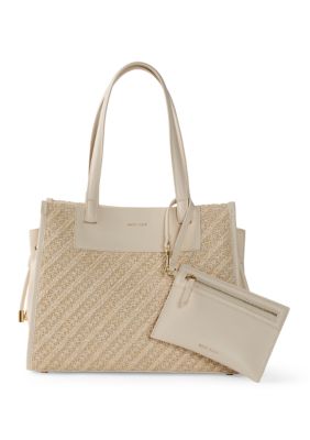 Anne Klein Straw Tote with Strap | Belk