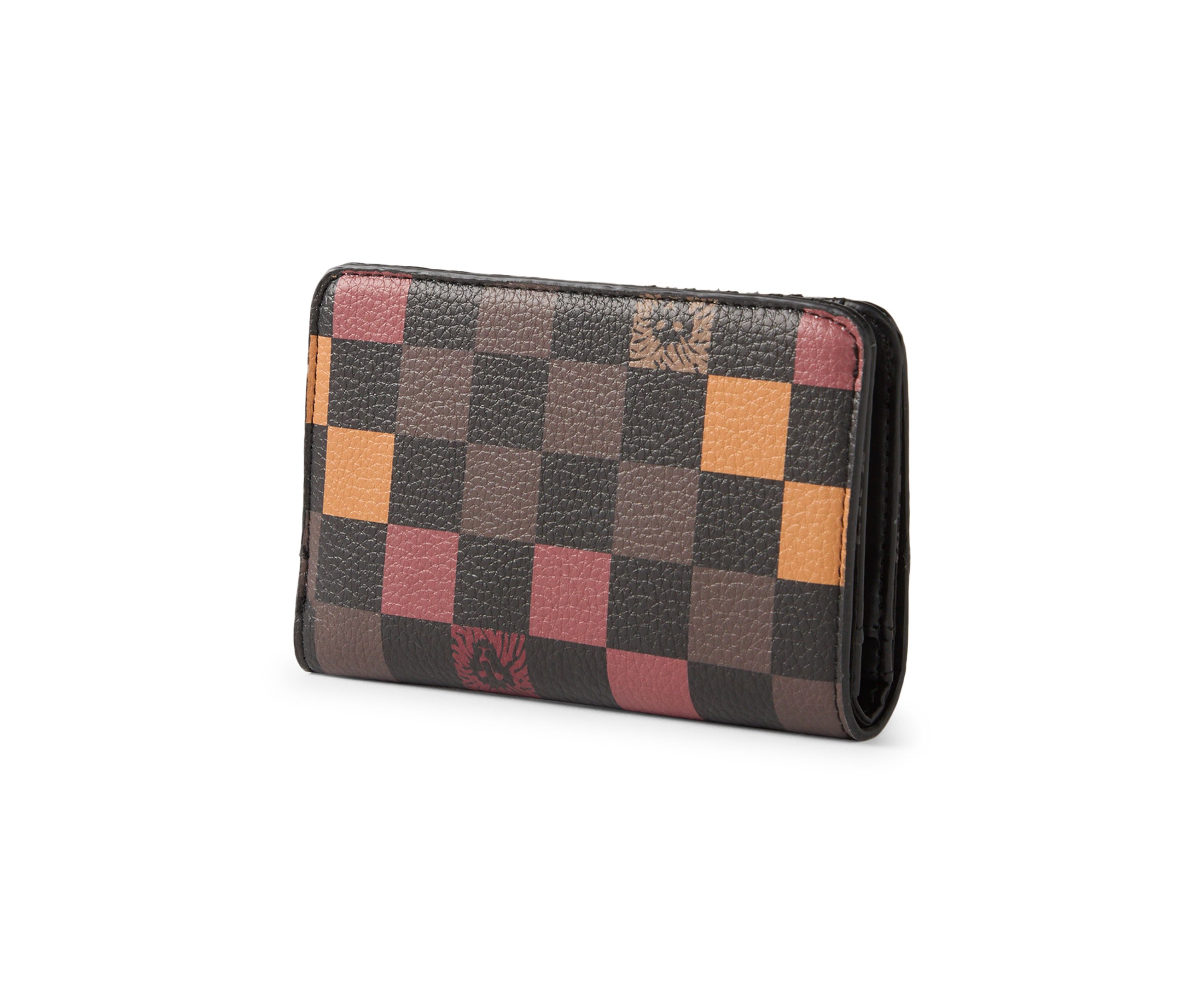Medium Checkered Bifold Wallet