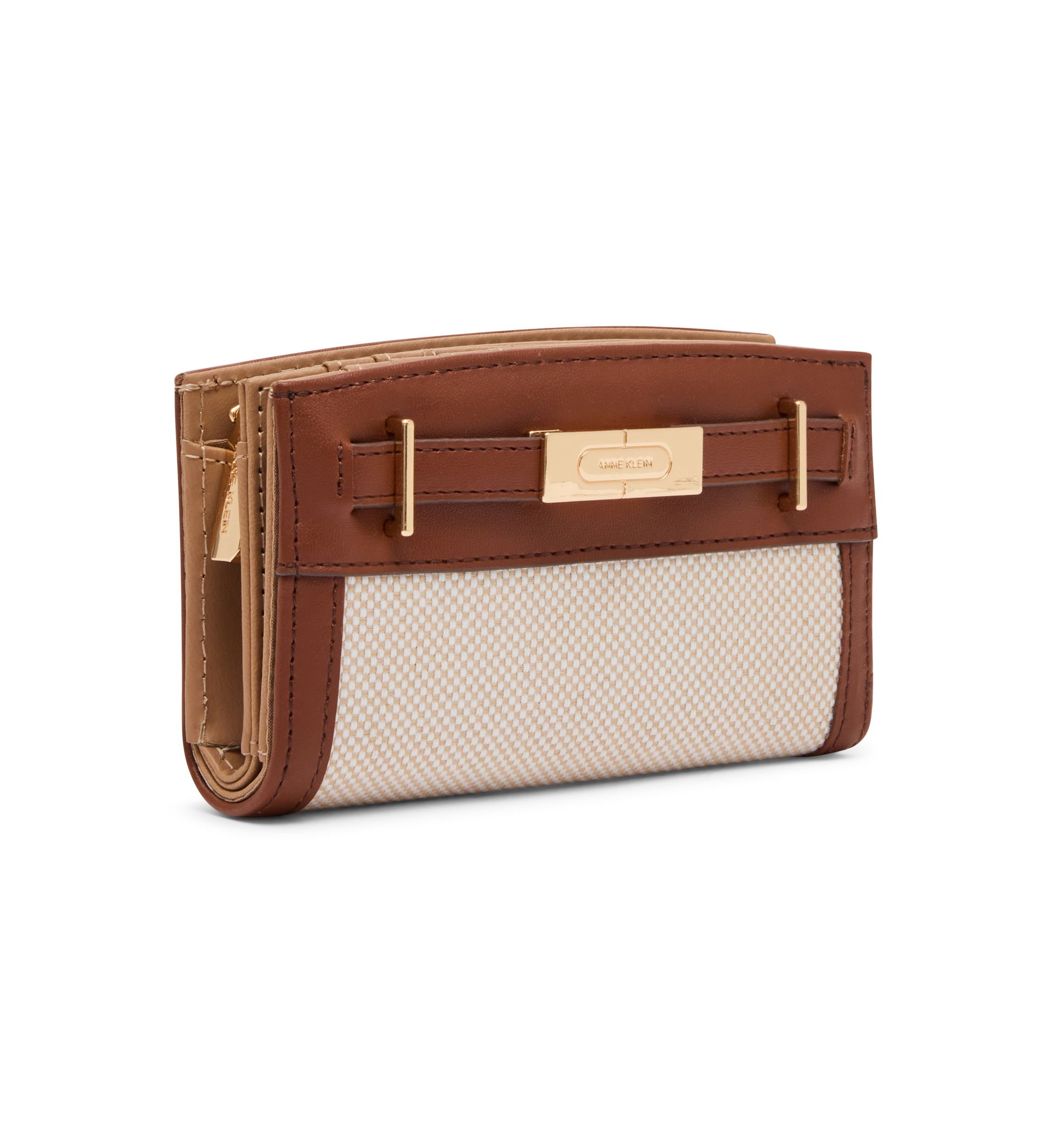 Anne Klein Belted Medium Zip Bifold Bag | Belk