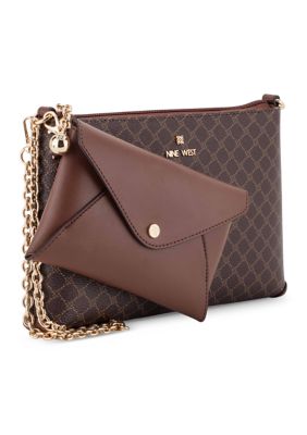 Nine West Marissa Chain Convertible Flap Shoulder and Crossbody Bag
