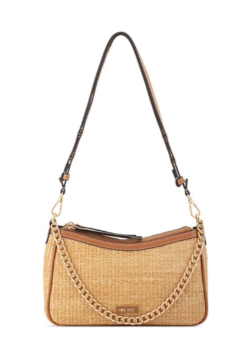 Nine West Denzielle Straw Convertible Shoulder Bag | Belk