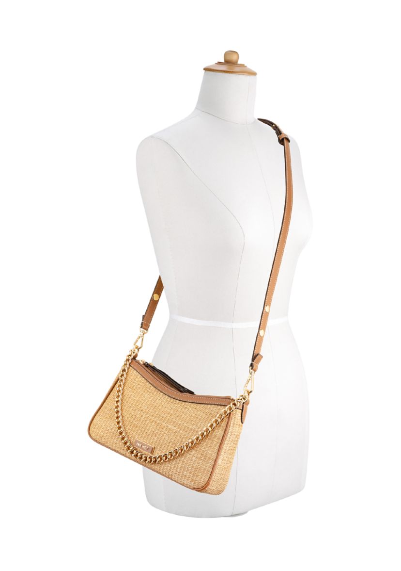 Nine West Denzielle Straw Convertible Shoulder Bag | Belk
