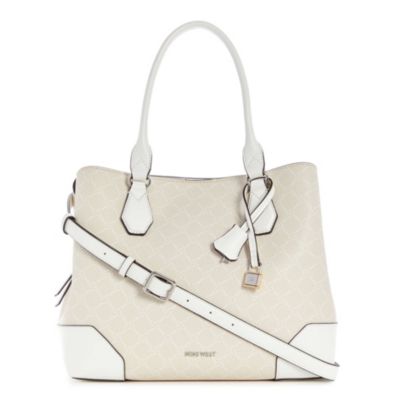 Buy Nine West SHONDA Patterned Satchel Bag In Brown | 6thStreet Oman