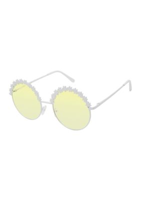 Circus NY by Sam Edelman Women's Metal Daisy Sunglasses, Yellow