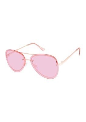 Circus NY by Sam Edelman Women's Rimless Oval Shaped Aviator Sunglasses